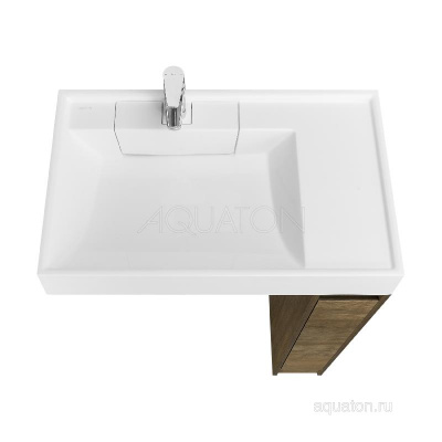 Тумба под раковину AQUATON Лондри 20 Дуб Кантри без фасада 1A267101LHDY0 фото в интернет-магазине Русалия