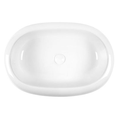 BOND S58-640 Раковина накладная овальная 64*40*12см белая фото в интернет-магазине Русалия
