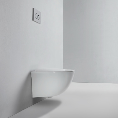 BOND F05-10 Унитаз подвесной безободковый с сиденьем с микролифтом фото в интернет-магазине Русалия