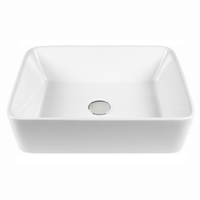 BOND S54-480 Раковина накладная прямоугольная 48*37*13см белая фото в интернет-магазине Русалия