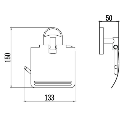 Держатель для туалетной бумаги Savol S-007051, хром фото в интернет-магазине Русалия