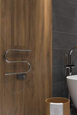 Полотенцесушитель электрический S (electro) 32/45 (v-провод справа, Полиров.) INDIGO SE1-32-45v фото в интернет-магазине Русалия