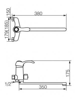 Смеситель для ванны Grazia Bronzo VR.GRA-3505.BR Veragio фото в интернет-магазине Русалия