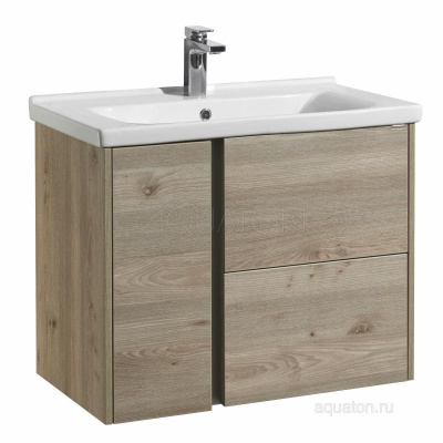 Тумба под раковину AQUATON Стоун 80 сосна арлингтон 1A228201SX850 фото в интернет-магазине Русалия