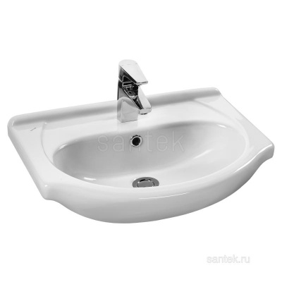 Раковина Santek Линда 55 отверстие под смеситель 1WH110156 фото в интернет-магазине Русалия