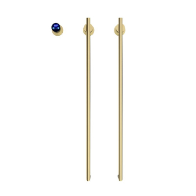 Полотенцесушитель электрический Terminus Рондо П2 35х76, брашированное золото 4670078568168 фото в интернет-магазине Русалия