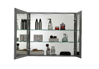 Шкаф зеркало для ванной Aquatek AQ7608-MC прямоугольное, 636*660*134 фото в интернет-магазине Русалия