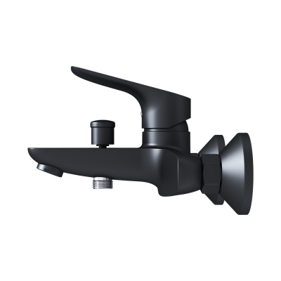 771000301 Jupiter, смеситель для ванны и душа, черный фото в интернет-магазине Русалия