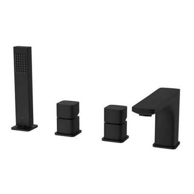 Смеситель на борт ванны EXCELLENT Keria AREX.2034BL (черный мат) фото в интернет-магазине Русалия