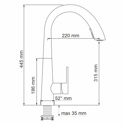 A8617 Смеситель для кухни Wasserkraft фото в интернет-магазине Русалия