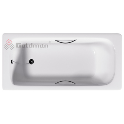 Ванна чугунная Maxima 2000x850x460, с отверстиями под ручки MX20085H Goldman с ножками фото в интернет-магазине Русалия