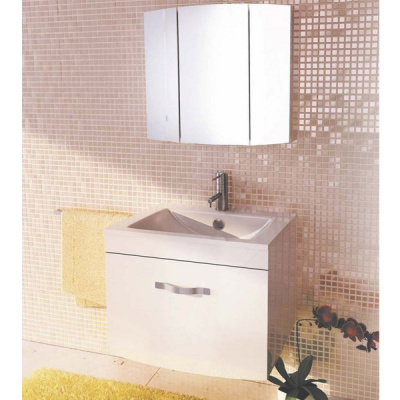 COMFORTY. Зеркало-шкаф "Лаура-75-3" белый фото в интернет-магазине Русалия