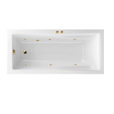 Гидромассажная ванна WHITECROSS Palace 180x80 "SOFT" (золото) WAEX.PAL18.SOFT.GL фото в интернет-магазине Русалия