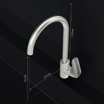 F8007111 Like смеситель для кухни, сатин, шт. фото в интернет-магазине Русалия