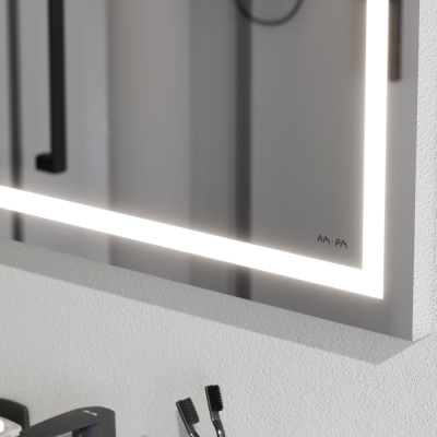 M91AMOX0651WG Универсальное зеркало настенное с контурной LED-подсветкой, 65 см Am.Pm фото в интернет-магазине Русалия