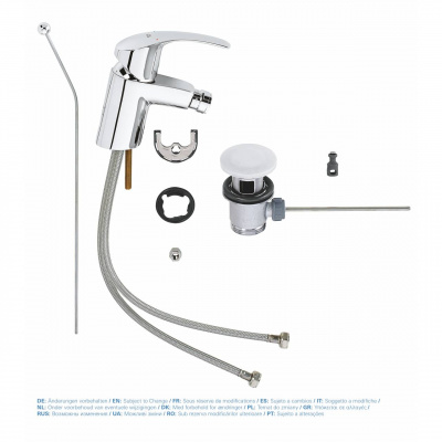 Смеситель для биде Eurosmart 32929002 Grohe фото в интернет-магазине Русалия