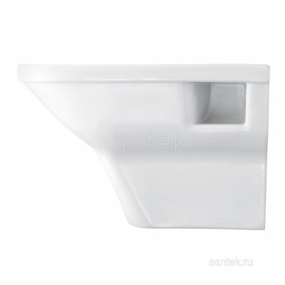 Унитаз подвесной безободковый с сиденьем микролифт rimless Лайн 1WH501574 Сантек фото в интернет-магазине Русалия