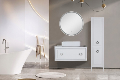 Зеркало круглое Марика 85 c подсветкой ASB-Woodline фото в интернет-магазине Русалия