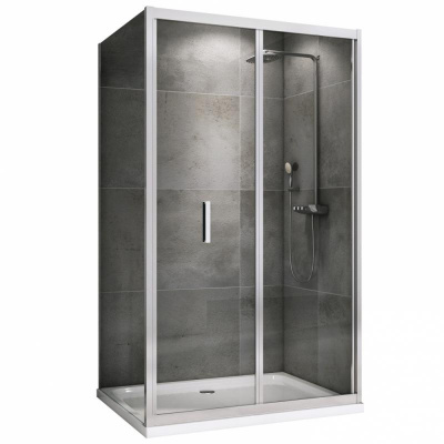 Душевой уголок ABBER Sonnenstrand AG07110-S80 80х110 прямоугольный, профиль хром, прозрачное стекло фото в интернет-магазине Русалия