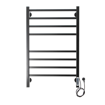 Электрический полотенцесушитель черный DMT Квадро П8 500x800 ЧРН EK R фото в интернет-магазине Русалия