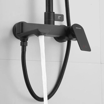 Душевая система Shevanik S9136H, черный фото в интернет-магазине Русалия