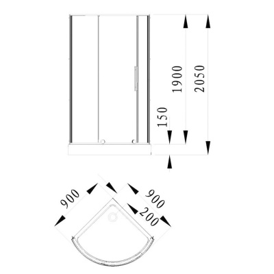 Душевой уголок TOLEDO S90.10 Cromo Alvaro Banos фото в интернет-магазине Русалия