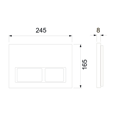 Комплект 4 в 1 инсталляция для подвесного унитаза TECEspring с хромированной клавишей K955201 TECE фото в интернет-магазине Русалия