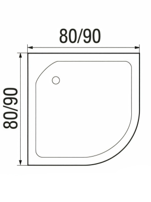 Душевая кабина NARA LIGHT Б/К 80/15 MT 80*80*210 10000001669 River фото в интернет-магазине Русалия
