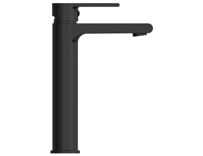 Смеситель высокий для накладной раковины Brasko Black черный А63111 Cersanit фото в интернет-магазине Русалия