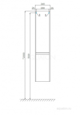 Пенал Лондри 1A236203LH010 Акватон фото в интернет-магазине Русалия