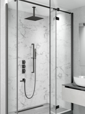 Душевая система встроенная с термостатом Timo Selene черный (SX-2239/03SM) фото в интернет-магазине Русалия