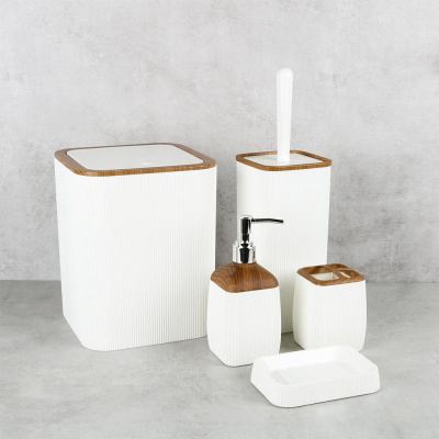 Ершик FIXSEN WHITE WOOD FX-402-5, белый/коричневый фото в интернет-магазине Русалия