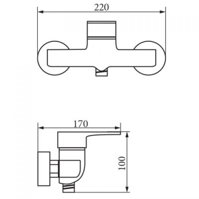 Смеситель для душа Gritt Cromo VR.GTT-7030.CR Veragio фото в интернет-магазине Русалия