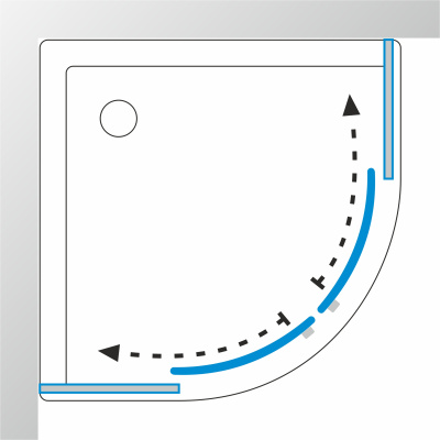 Душевая кабина Вельвет 90*90 А (7 мест+сифон D90) Щ0000063054 Тритон фото в интернет-магазине Русалия