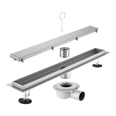 Трап для душа под плитку 60см Savol S-DL01L-60, сатин фото в интернет-магазине Русалия