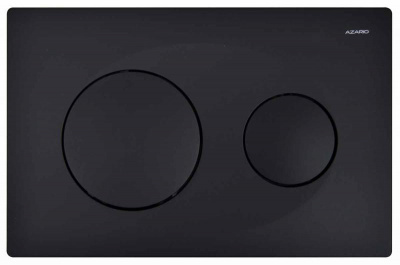 Кнопка смыва Azario двойная, черная матовая (AZ-8200-0013) фото в интернет-магазине Русалия