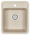 Кухонная мойка GRANULA Standart (4202, БЕЖЕВЫЙ) фото в интернет-магазине Русалия