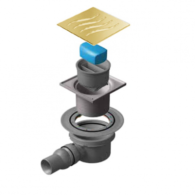 Точечный трап Pestan Confluo Standard 10х10 Dry Gold (13000128) фото в интернет-магазине Русалия