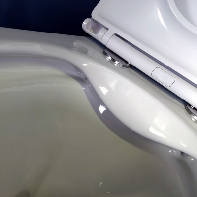 Унитаз подвесной безободковый Soldo SH0201 с сиденьем-микролифт SHRUDERS фото в интернет-магазине Русалия