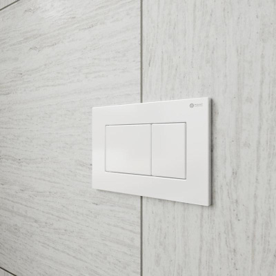 Клавиша смыва Ника PN44081W белая Point фото в интернет-магазине Русалия