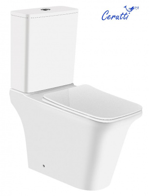 Унитаз NIVOLET напольный безободковый Ceruttispa  CT8457 (660х360х820) фото в интернет-магазине Русалия