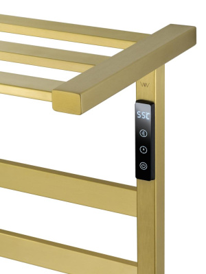 Полотенцесушитель электрический WONZON & WOGHAND FRANKFURT, Брашированное золото (WW-A1026-BG) фото в интернет-магазине Русалия