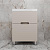 Тумба напольная "Матис 60" под ASTI 60 (2 ящика), КРЕМ, ЭМАЛЬ + Умывальник ASTI 600x450 кварц, серый шелк фото в интернет-магазине Русалия