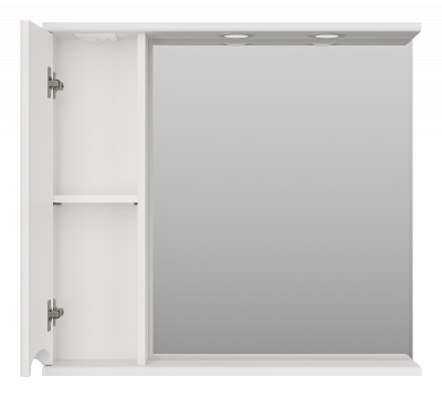 Зеркальный шкаф Атлантик 80 левый П-Атл-4080-010Л Misty фото в интернет-магазине Русалия