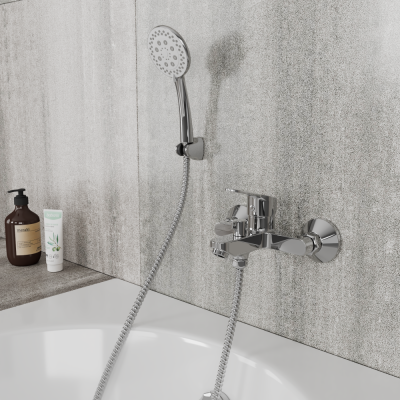 Смеситель для ванны с коротким изливом RUSH SKY (SK5720-44) фото в интернет-магазине Русалия