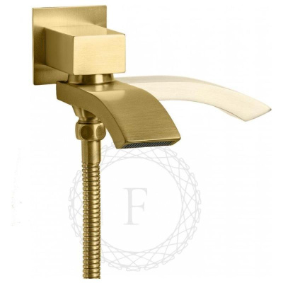 Душевая система встраиваемая FILARETE Waterfall FL1012MG, матовое золото фото в интернет-магазине Русалия