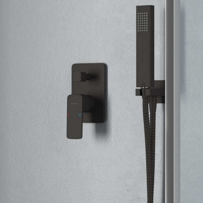 Смеситель для душа скрытого монтажа EXCELLENT Keria AREX.2045BL (черный мат) фото в интернет-магазине Русалия