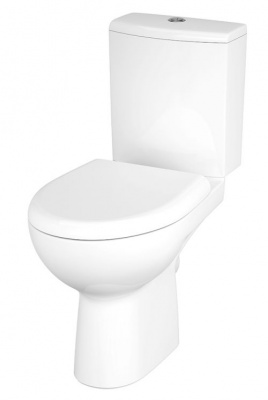 Унитаз безободковый Nature New Clean On с сиденьем-микролифт S-KO-NTR011-3/5-COn-DL-w Cersanit фото в интернет-магазине Русалия