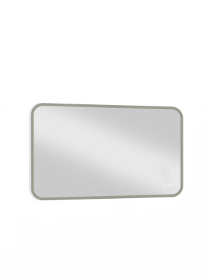 Зеркало с подсветкой Demure 1200x700 часы, антизапотевание ЗЛП1026 Continent фото в интернет-магазине Русалия