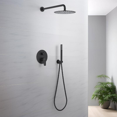 Set 3 в 1 душевой комплект AQUATEK, матовый черный AQ1172MB БЕТТА фото в интернет-магазине Русалия